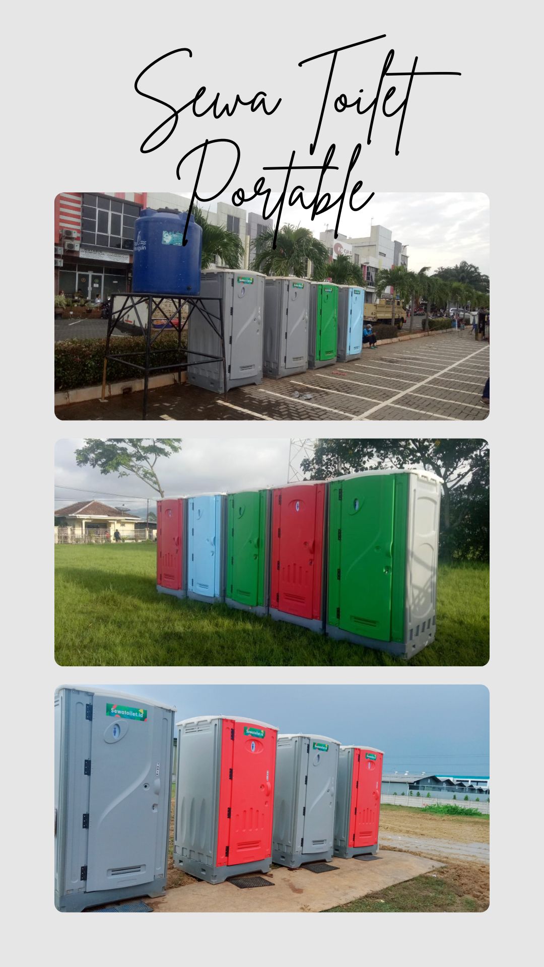 Disewa Toilet Portable Standar Model Terbaru Bogor